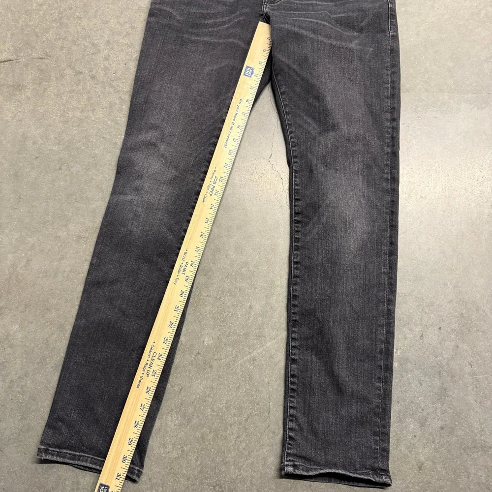 Zara Man Slim Fit Jeans Washed Black Denim Size 32 3655